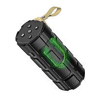 TU  TU Портативная Bluetooth колонка Hoco HC7 TWS с LED подсветкой black