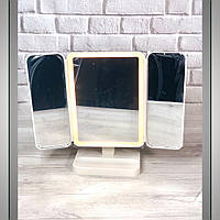 Дзеркало з підсвічуванням потрійне на акумуляторі NZ-911