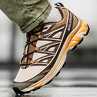 Кроссовки мужские Salomon XT- 6 Expanse Beige Brown / Саломон експанс бежевые