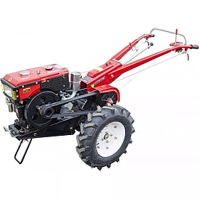 Мотоблок дизельний червоний без плуга Forte МД-81Е LUX, 195 мм, 5 л, 8 к.с