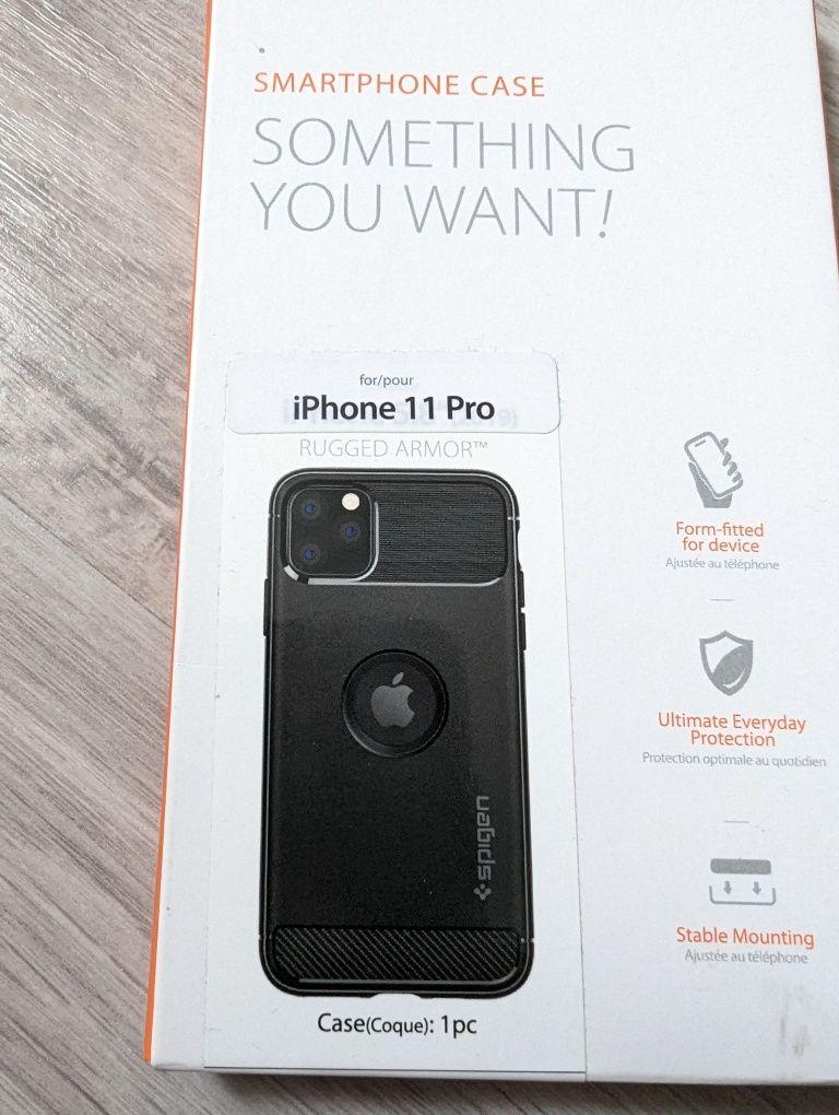 Чехол Spigen iPhone 11 Pro Slim Protective Cover + Оригинал - фото 3 - id-p2111390297