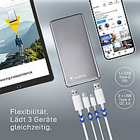 VARTA Power Bank 15 000 mAh, Fast Energy with 4 Ports (1 x Micro USB, 2 x USB 3.0, 1 x USB C), фото 10