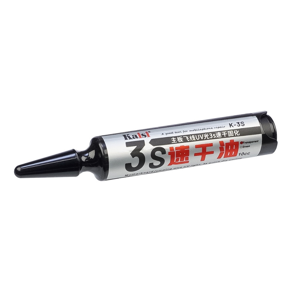 TU TU Лак изоляционный Kaisi K-3S UV быстросохнущий, в шприце, 10 ml