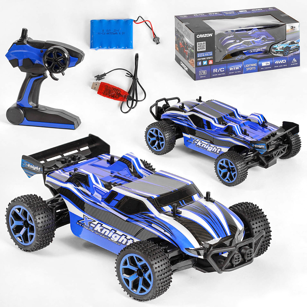 Машина на радіокеруванні (2 кольори, акумулятор 6V, USB, у коробці) 17 GS 05 B