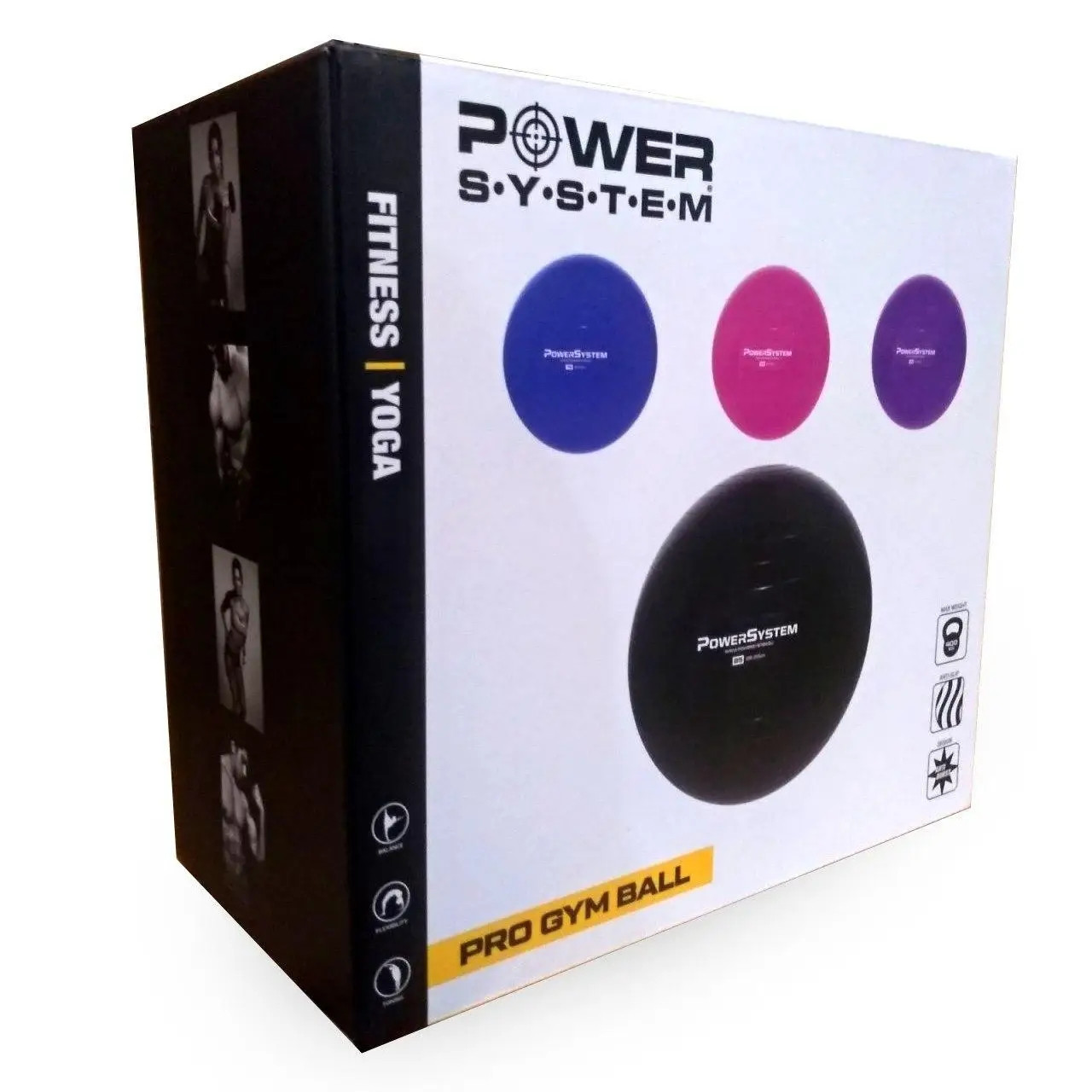 Мяч для фитнеса Power System PS-4018, 85 см, Blue DS - фото 3 - id-p2111436385