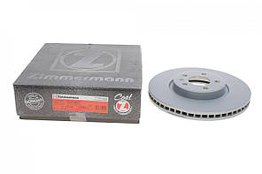Гальмівний диск передній Audi A4/A5/A6/A7/Q5 07-17 (320х30) з покриттям вентильований (ZIMMERMANN 100.3355.20)