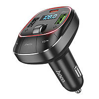 TU  TU Автомобильное зарядное устройство Hoco E76 2 USB/ Type-C/ QC PD 45W c FM-модулятором (USB/ Bluetooth) черное