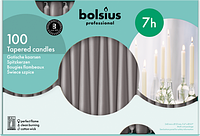 Свеча темно-серая коническая Bolsius Professional 24.5 см 100 шт (s30-100-070Б)