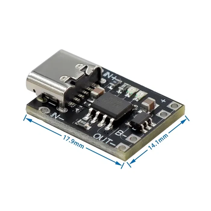 Плата зарядки TP4056 Mini 4.2В 1А (4.2V 1A) 18650 Li-ion Type-C