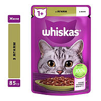 Консервированный корм Whiskas ягненок в желе 85 г