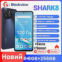 НОВИНКА! Смартфон с хорошей памятью и камерой Blackview Shark 8 8на256GB Black ОРИГИНАЛ original