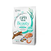 Сухой корм Optimeal Beauty Fitness Healthy Weight & Joints Cухие корм с морепродуктами для взрослых кошек 1,5