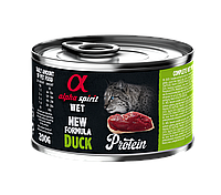 Влажный корм Alpha Spirit Duck Protein с уткой для взрослых котов 200 г (as311292)