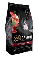 Сухой корм Savory Small Breed rich in Fresh Turkey & Lamb 1 кг