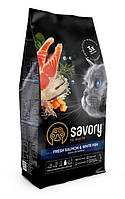Сухой корм Savory Adult Cat Gourmand Fresh Salmon & White Fish 400 г