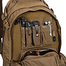 Тактичний рюкзак Helikon-Tex EDC Backpack 21L Adaptive Green/ Військовий похідний рюкзак з відсіком для гіратора/ Оливковий, фото 4