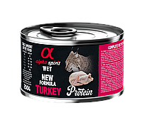 Влажный корм Alpha Spirit Turkey Protein с индейкой для взрослых котов 200 г (as311247)