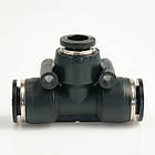 Фітинг пневматичний APEG12-08 т-подібний під шланги D12 та D8