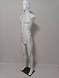 Манекен чоловічий збірний "Стас" з головою білий на деревоплиті, фото 6