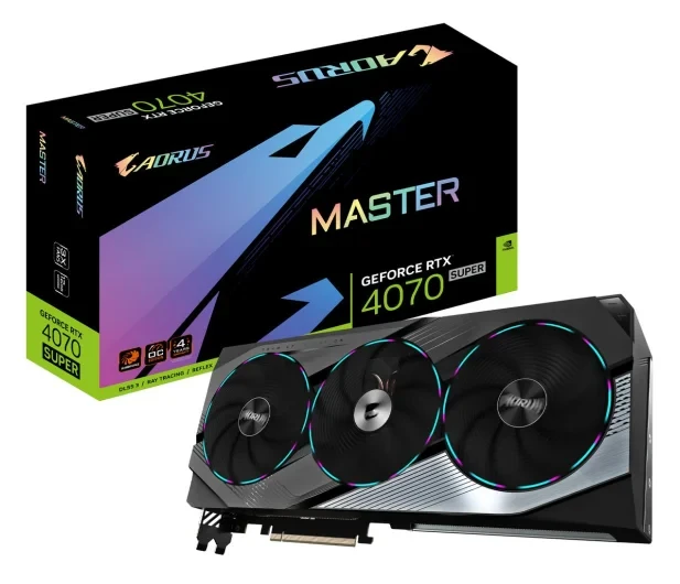 Gigabyte GeForce RTX 4070 SUPER AORUS MASTER 12GB GDDR6X