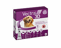 От блох и клещей Ceva Vectra 3D для собак весом от 25 до 40 кг 1 уп. (3 пип. х 4,7 мл)