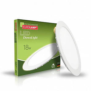 LED світильник Eurolamp 18W 4000K коло LED-DLR-18/4, фото 1