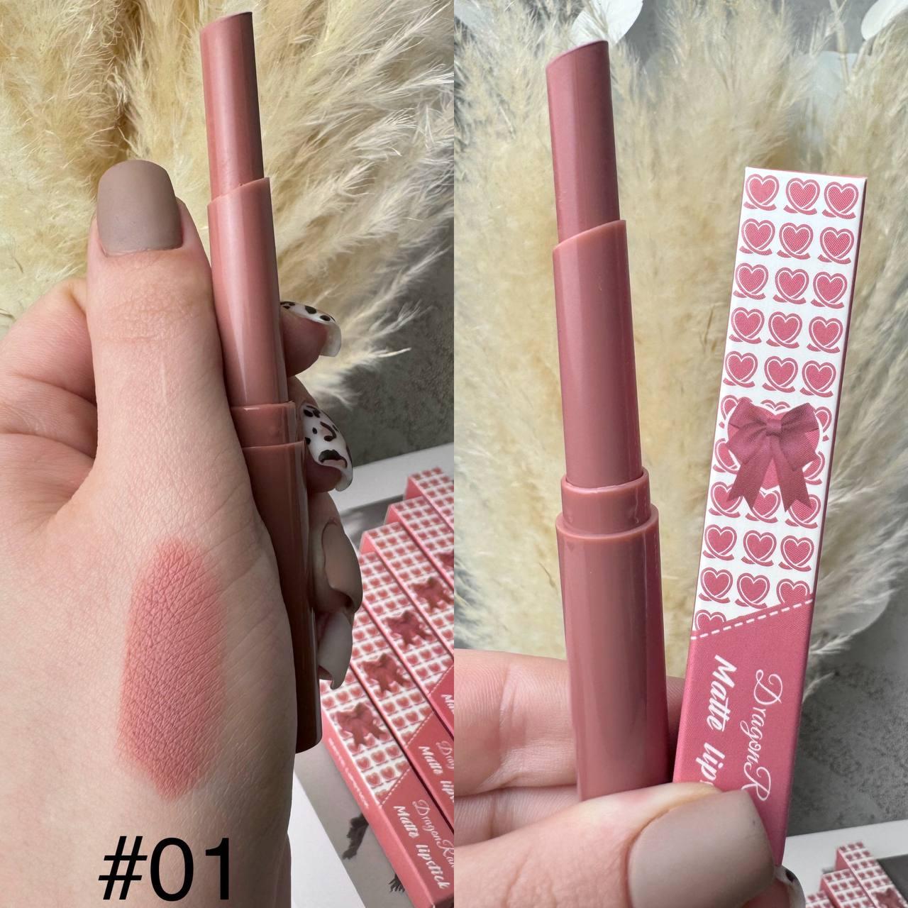 Кремова матова помада Dragon Ranee Heart №01, фото 1