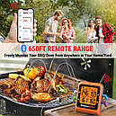 Бездротовий (Bluetooth)-термометр кулінарний для м'яса, духовки ThermoPro TP-930 з 4 щупами 200 метрів, фото 4