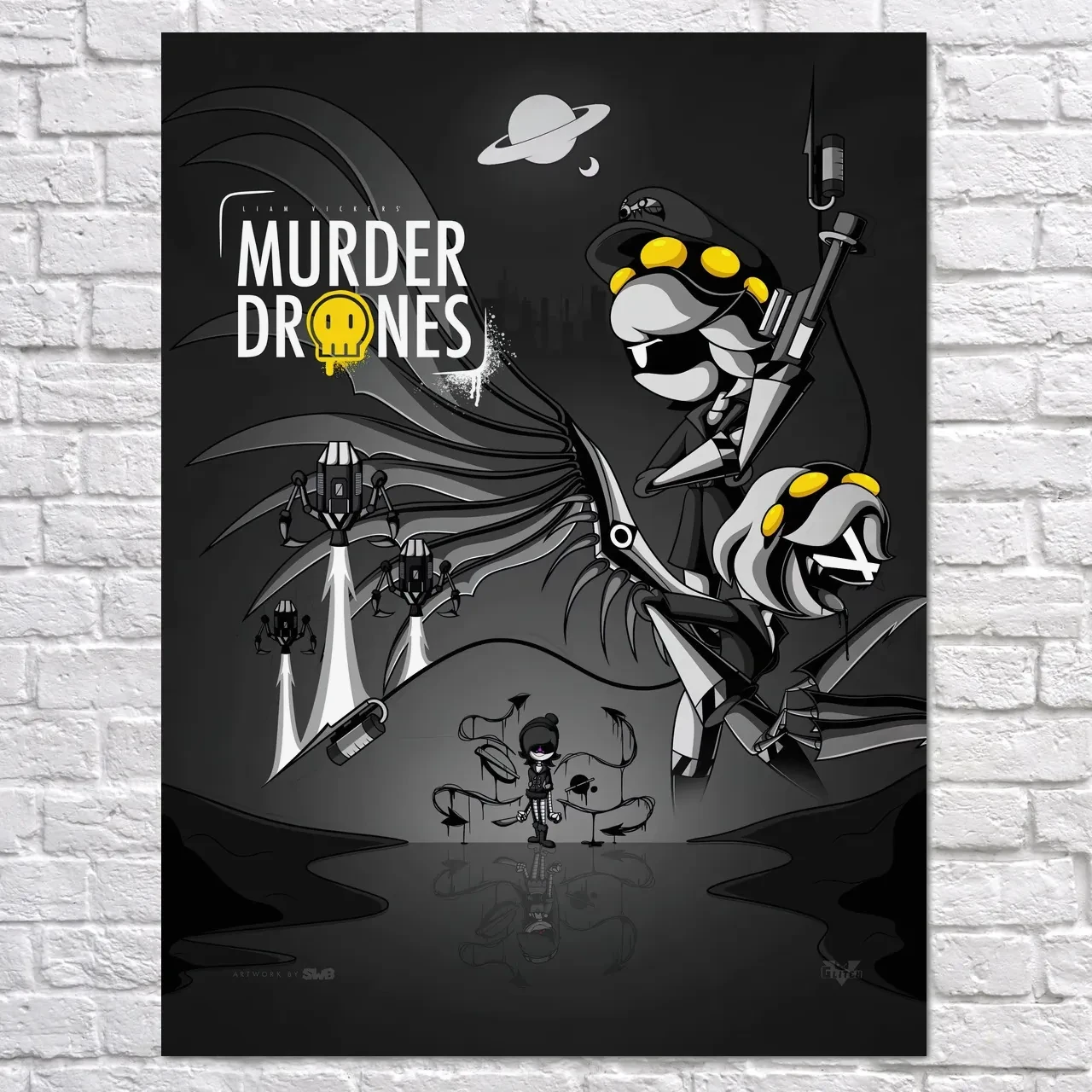 Плакат "Дрони-вбивці, Murder Drones", 60×43см