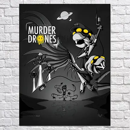 Плакат "Дрони-вбивці, Murder Drones", 60×43см, фото 2