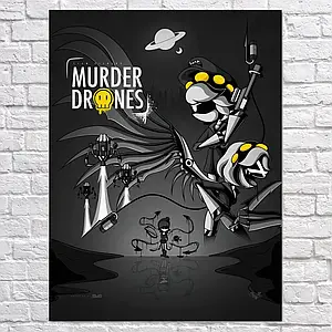 Плакат "Дрони-вбивці, Murder Drones", 60×43см