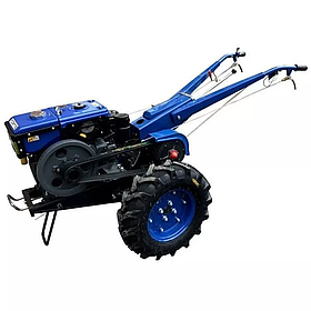 Мотоблок дизельний синій без плуга Forte МД-81 LUX, 195 мм, 5 л, 8 к.с
