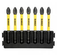 КАСЕТА З БІТАМИ FLEXTORQ НАБІР БІТ 7ШТ PHILIPS PH2 DEWALT DT70817