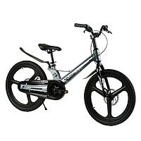 Велосипед двоколісний Corso "Revolt" 20" (магнієва рама, литі диски, 75% складання) MG-20967 Сірий
