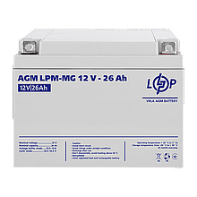 Акумулятор мультигелевий 26 Ah (ампер-годин) LogicPower AGM LPM-MG 12V