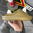 Повсякденні бежеві шльопанці на літо/ Чоловічі модні сланці Slide Shelk/ Пляжні гладкі шльопанці з піни, фото 2