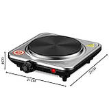 Дискова електроплитка RAF R.8843 1000 Вт портативна електрична плита для дому та дачі, фото 4