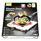 Дискова електроплитка RAF R.8843 1000 Вт портативна електрична плита для дому та дачі, фото 8