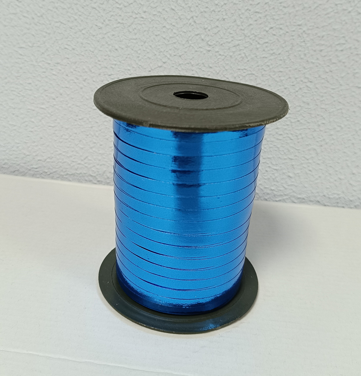 Стрічка синя металізована (5мм/150 метрів), фото 1