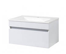 Тумба підвісна з умивальником "Еліт", біла