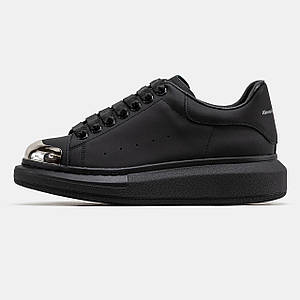 Жіночі Кросівки Alexander McQueen Black Silver 36-37-38-39-40