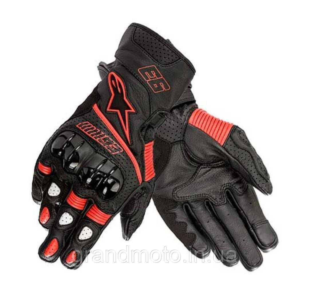 Моторукавиці шкіряні гоночні Alpinestars Twin Ring