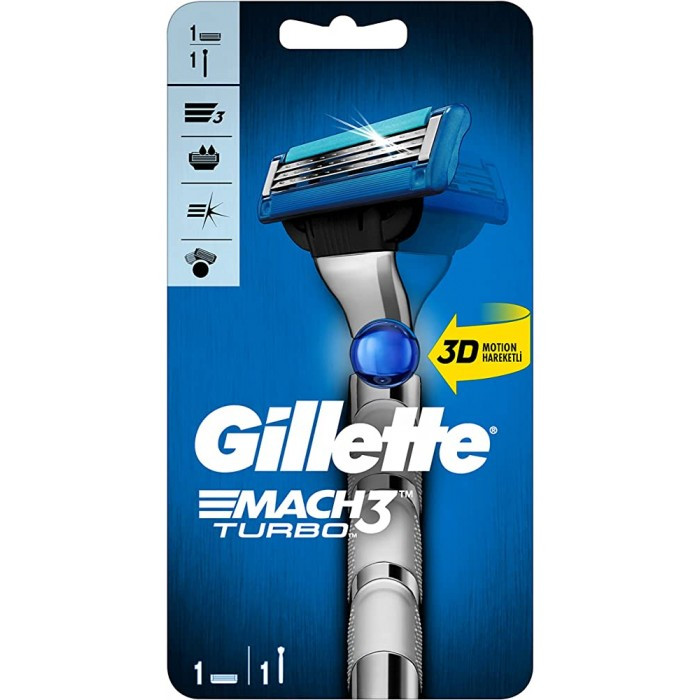 Станок для гоління Gillette Mach 3 Turbo, 1шт, фото 1