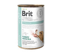 Brit Grain Free VetDiets Struvite Turkey with Pea - дієтичні беззернові консерви з індичкою та горохом для лікування сечокам'яної