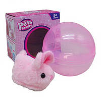 Животное интерактивное в шаре`Pets Family: Кролик`(розовый) (MiC)