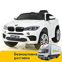 Дитячий електромобіль Джип BMW X6 (2 мотори по 35W, 2аккум, MP3, USB) JJ2199В Білий