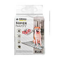 Пеленки для собак Croci Super Nappy (принт газета) 87*54 см, 30 пелёнок в упаковке (C6028722)