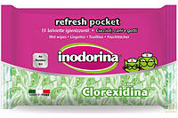 Inodorina Refresh Clorexidina Салфетки дезинфицирующие с хлоргексидином 15 шт