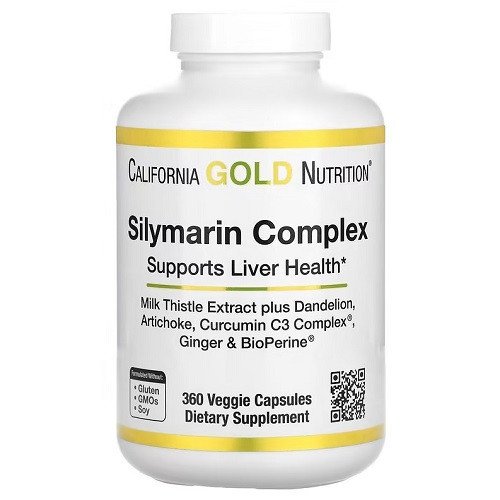 Вітаміни Сілімарин California Gold Nutrition Silymarin Complex (360 капсул.)