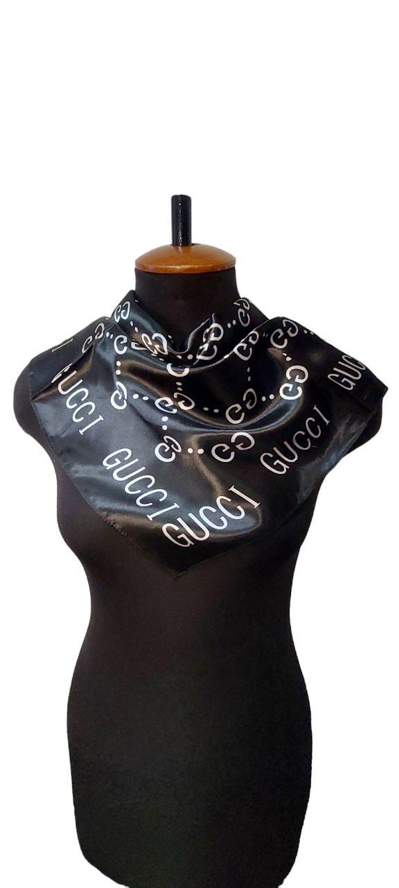 Хустка жіноча на шию чорна красива брендова чорний (SK29)
